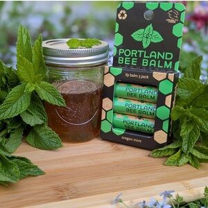 Portland Bee Balm Oregon Mint Lip Balm 3 Pack